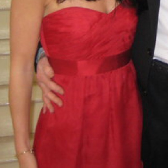 Phoebe Couture Red Silk dress - Picture 2 of 2